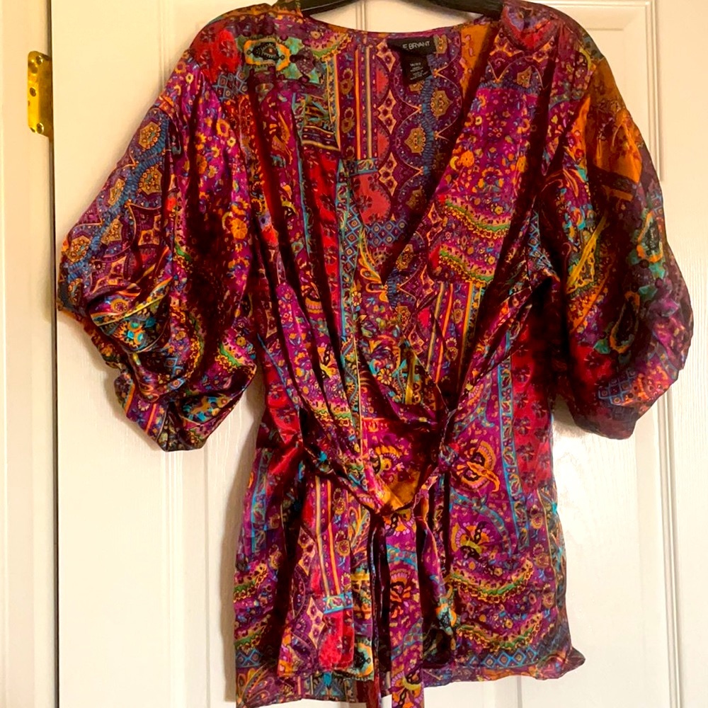 NWOT Lane Bryant unique wrap plunge top 18/20